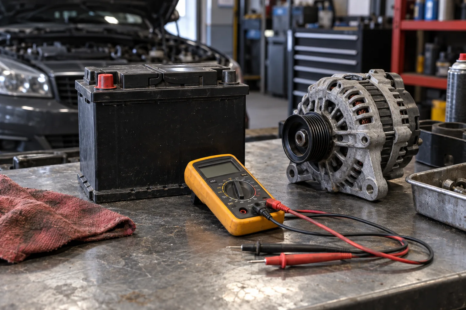 Unbranded electrical test equipment on a clean bench